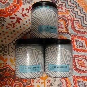 Bath and Bodyworks White Barn Coastal Watermelon candles